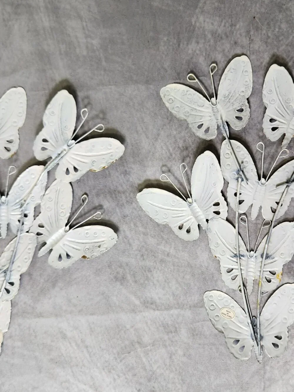 Vintage Metal Butterfly Wall Hangings (1980) - NIB